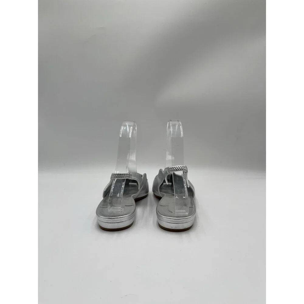 Christian Louboutin Hot Chickita sling metallic scallop flat shoes sandals 35.5 - Picture 4 of 7